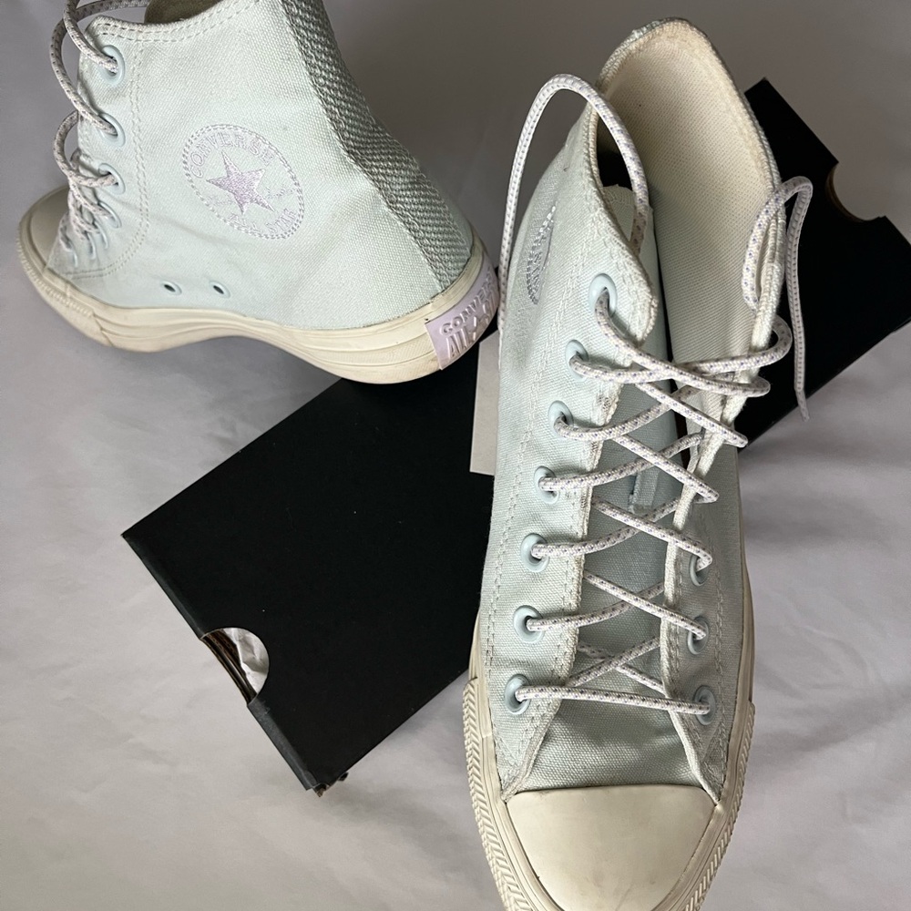 Converse Women's High-Top Sneakers - Soft Blue